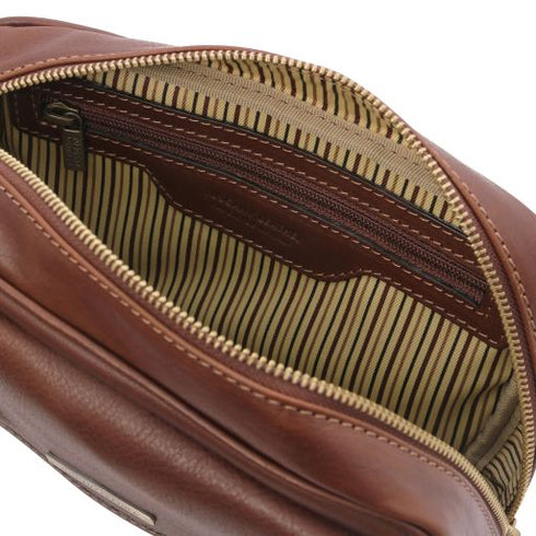 Ivan - Leather handy wrist bag for men